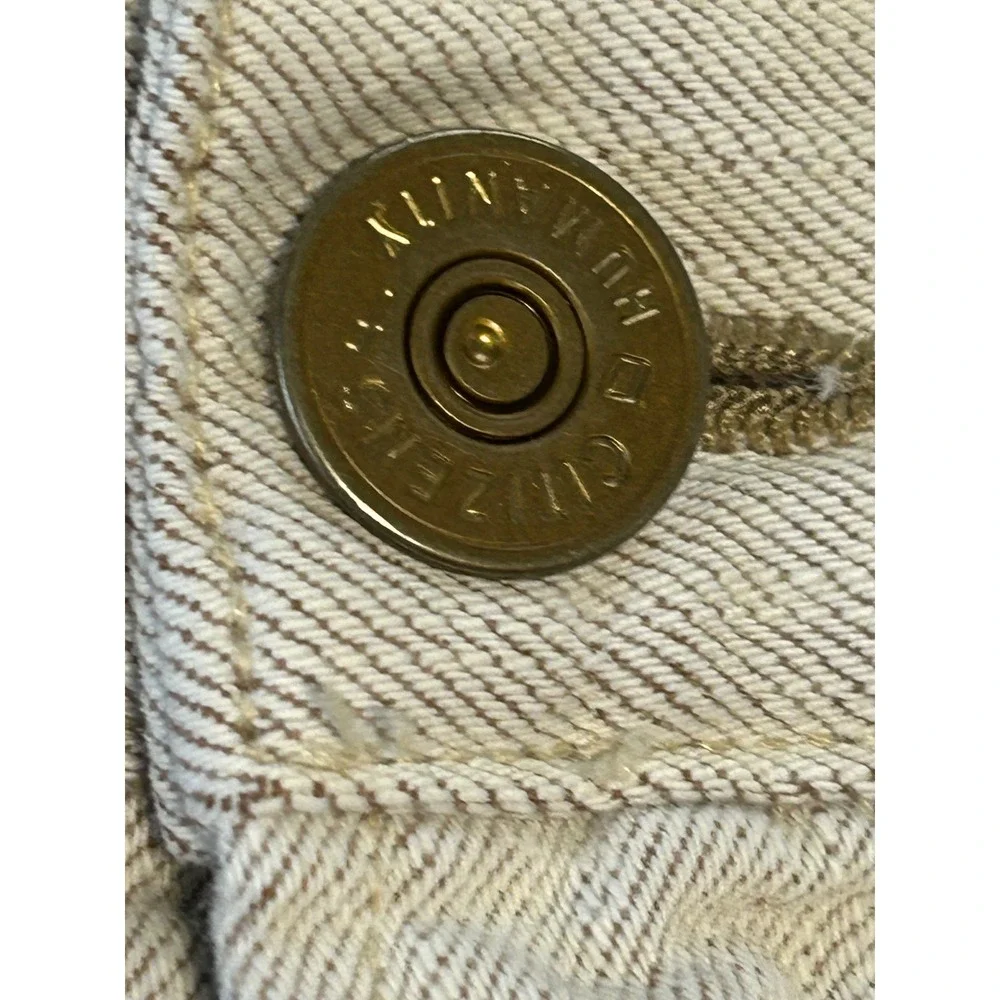Citizens of Humanity Sid Straight Leg Jeans oatmeal Beige Mens 34 Made in USA